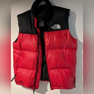Vintage 700 Series North Face Vest ; Goose Down (M) Red/Black